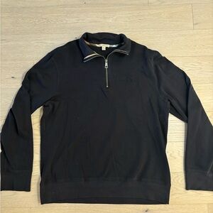 Burberry Men's Black Zip-Up Sweater